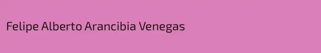 Felipe Alberto Arancibia Venegas